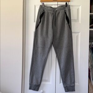 Men's Gray Tech Fleece Jogger Pants - Classic Casual Sweatpants